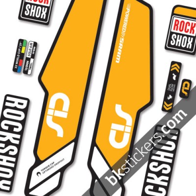 Rockshox Sid 2014 Stickers kit Black Forks