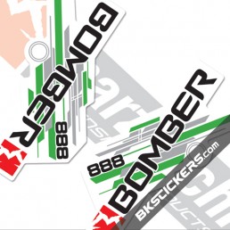 Marzocchi 888 Decals White Forks Kit, - bkstcikers.com