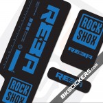 Rockshox Reba 2009 Black Fork Decals kit - Bkstcikers.com