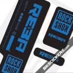 Rockshox Reba 2009 Black Fork Decals kit - Bkstickers.com