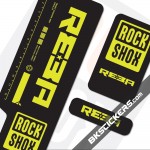 Rockshox Reba 2009 Black Fork Decals kit - Bkstickers.com