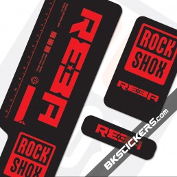 Rockshox Reba 2009 Black Fork Decals kit - Bkstcikers.com