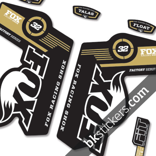 FOX Stepcast Blue Performance Series 32 Left /& Right Fork Decals Set