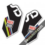 Rockshox SID 2012 White Fork Decals kit - Bkstickers.com