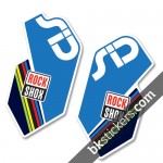 Rockshox SID 2012 White Fork Decals kit - Bkstickers.com