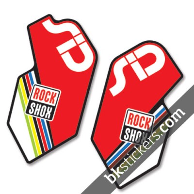 Rockshox SID 2012 Black Fork Decals kit - Bkstickers.com
