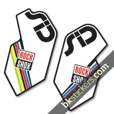 Rockshox SID 2012 Black Fork Decals kit - Bkstickers.com