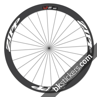 zipp 303 custom wheels stickers white