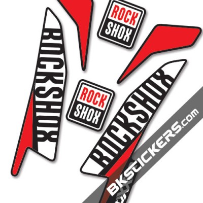 Rockshox Boxxer 2016 stickers kit Black Forks
