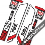 Rockshox Pike 2014 stickers kit Black Forks