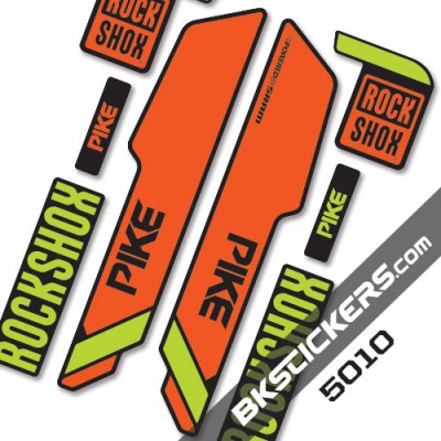 Rockshox Pike Santa Cruz stickers kit Black Forks
