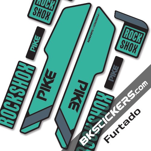 Rockshok Pike Santa Cruz - Bksticker fork stickers