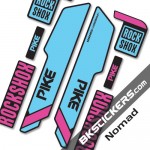 Rockshok Pike Santa Cruz - Bksticker fork stickers