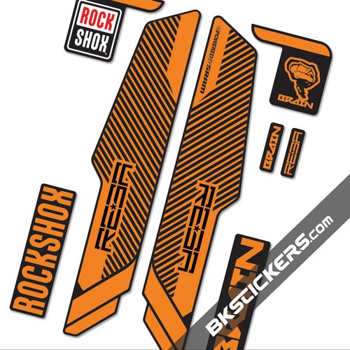 Rockshox RS Reba Brain - Bkstickers fork stickers