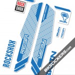 Rockshox Reba Brain 2014 Stickers kit White Forks - bkstickers.com