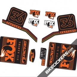 Fox Factory 36 2016 stickers kit Black Forks - Bkstickers.com