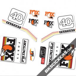 Fox Factory 40 2016 Standard stickers kit orange