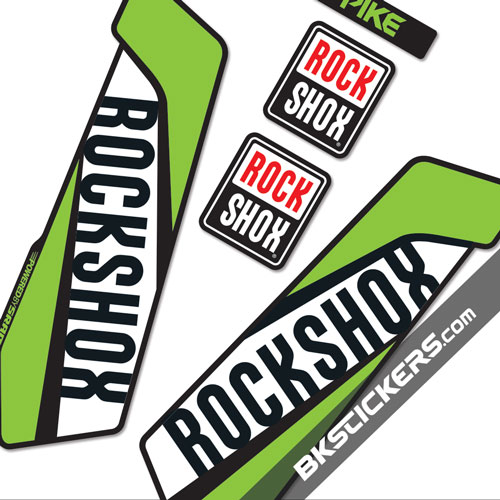 Rockshox Pike 2016 stickers kit Black Forks