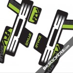 BOS Idylle RaRe FCV Stickers kit Black Forks - bkstcikers