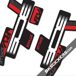 BOS Idylle RaRe FCV Stickers kit Black Forks - bkstickers