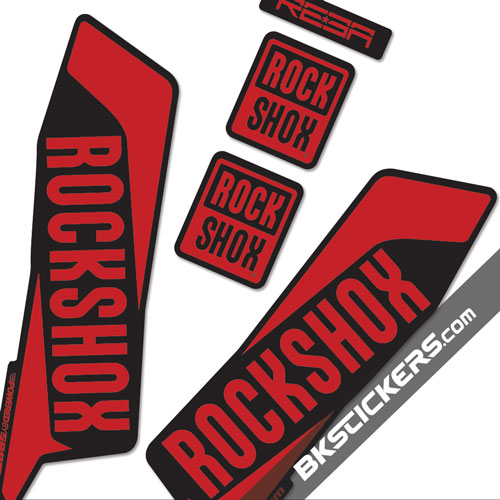 Rockshox REBA 2015 Stickers Kit Black Forks