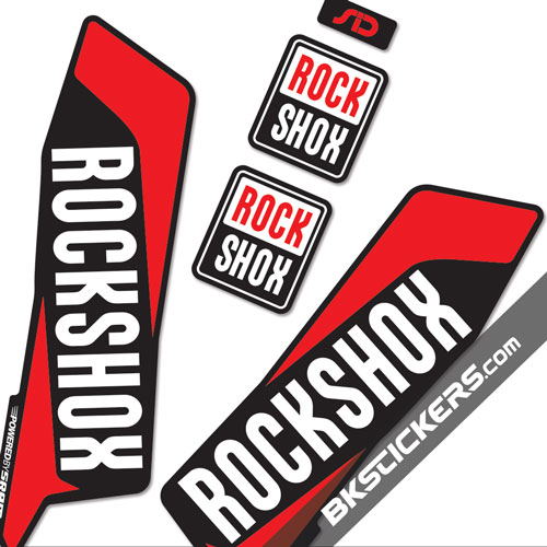 Rock Shox SID 2016-17 Mountain Bike Cycling Fork Decal Sticker Adhesiv Lime Blue 