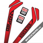 Rockshox RS-1 Brain Stickers kit Black Forks - bkstickers.com
