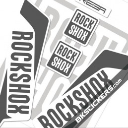 Rockshox REBA 2016 Stickers Kit White Forks