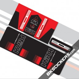 BOS Kirk Stickers Kit Rear Shock - bkstickers.com