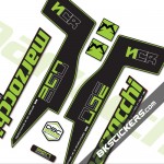 Marzocchi 350 NCR Decals Black Forks Kit - bkstickers.com