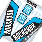 Rockshox Recon 2016 Decals Kit Black Forks - bkstickers