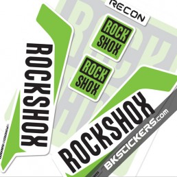 Rockshox Recon 2016 Decals Kit White Forks - bkstickers