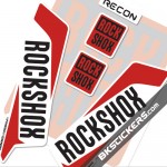 Rockshox Recon 2016 Decals Kit White Forks - bkstickers