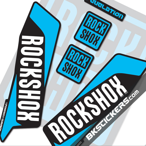 Rockshox Revelation 2016 Decals Kit Black Forks bkstickers