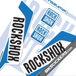 Rockshox Revelation 2016 Decals Kit White Forks bkstickers