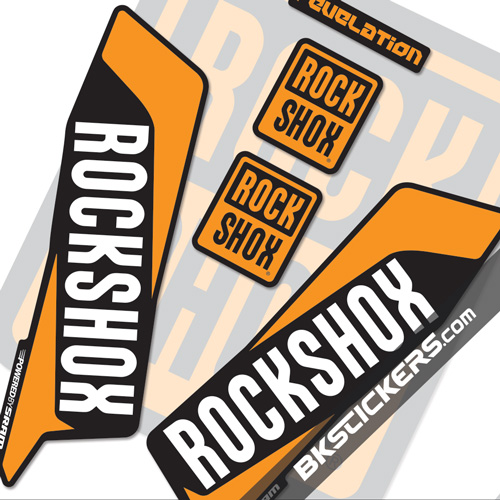 Rockshox Revelation 2016 Decals Kit Black Forks bkstickers