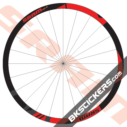 SRAM S60 RIM DECAL SET  FOR TWO WHEELS 