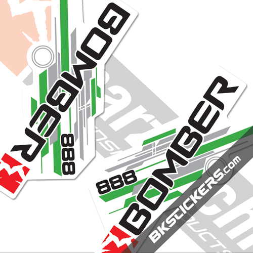 Marzocchi 888 Decals White Forks Kit - bkstickers.com