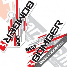 Marzocchi 888 Decals White Forks Kit, - bkstcikers.com