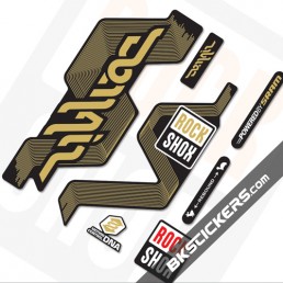 Rockshox Domain Black Fork Decals kit - bkstickers.com