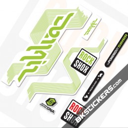 Rockshox Domain White Fork Decals kit - bkstickers.com