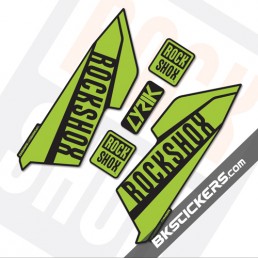 Rockshox Lyrik 2016 Black Fork Decals kit - bkstickers.com