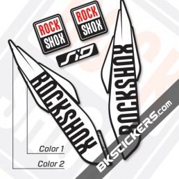 Rockshox SID 2017 Black Fork Decals kit - Bkstickers.com