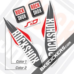 Rockshox SID 2017 White Fork Decals kit - Bkstickers.com