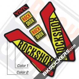 Rockshox Yari 2017 Black Fork Decals kit - Bkstickers.com