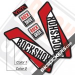 Rockshox Yari 2017 Black Fork Decals kit - Bkstickers.com