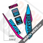 Rockshox SID Brain 2017 Black Fork Decals kit - Bkstickers.com