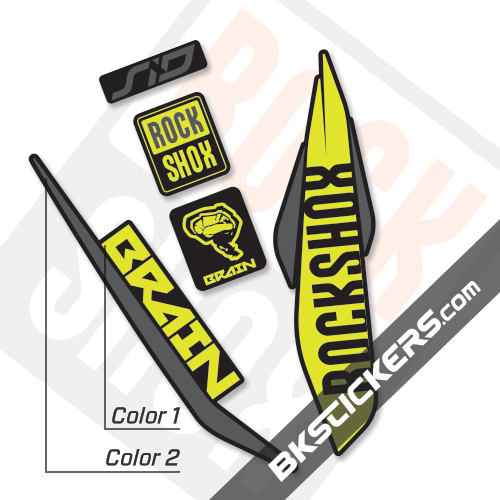 Details about   Rock Shox SID BRAIN Mountain Bike Cycling Decal Sticker 