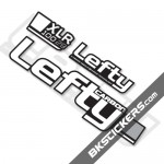 Lefty XLR 100 Black Fork Decals kit - Bkstickers.com