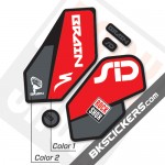 Rockshox SID Brain 2012 Black Fork Decals kit - Bkstickers.co